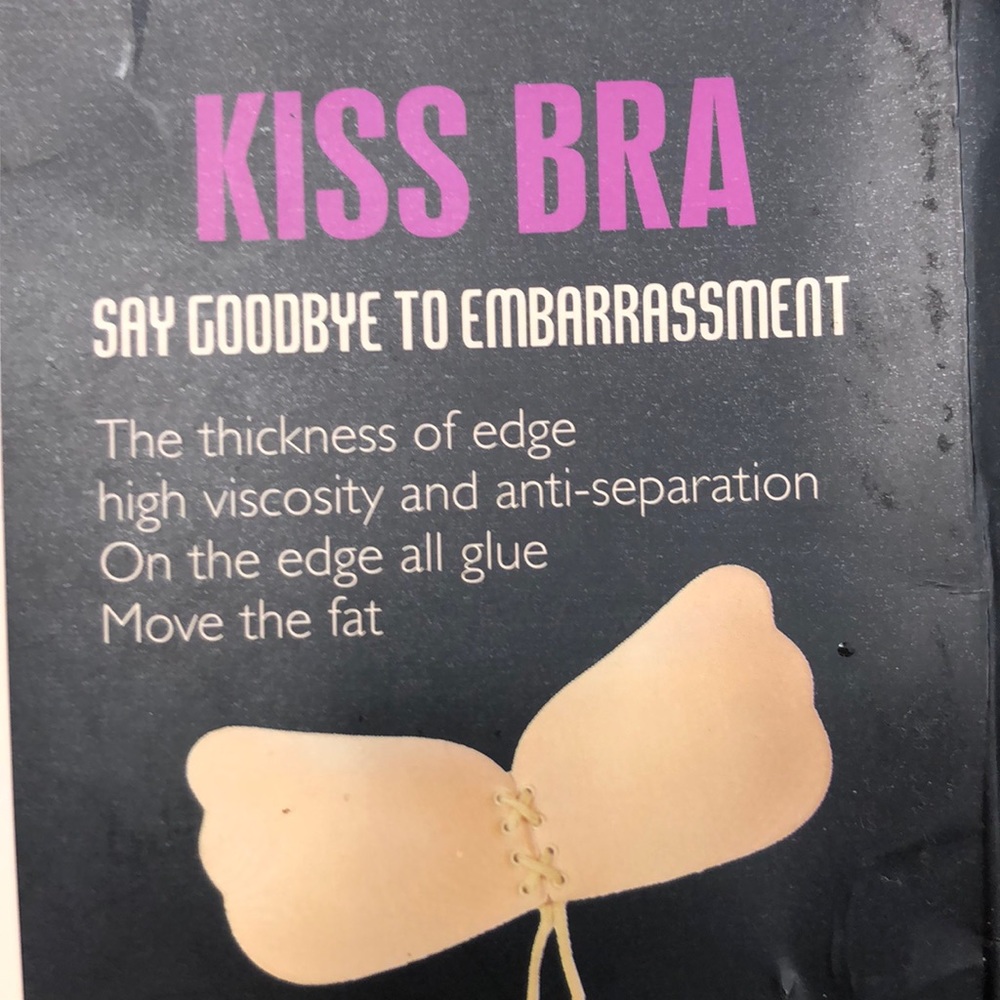 Kiss Bra Tan Adhesive Push Up Invisible B Cup NEW - Picture 6 of 8